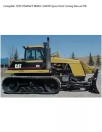 Caterpillar 259D COMPACT TRACK LOADER Spare Parts Catalog Manual FTK preview