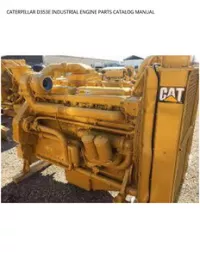 CATERPILLAR D353E INDUSTRIAL ENGINE PARTS CATALOG MANUAL preview