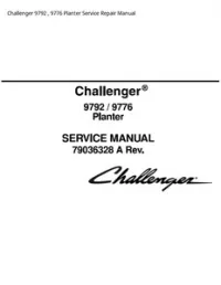 Challenger 9792   9776 Planter Service Repair Manual preview