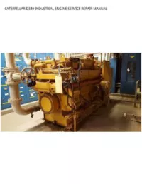 CATERPILLAR D349 INDUSTRIAL ENGINE SERVICE REPAIR MANUAL preview
