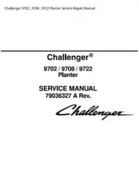 Challenger 9702   9708   9722 Planter Service Repair Manual preview