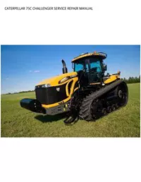 CATERPILLAR 75C CHALLENGER SERVICE REPAIR MANUAL preview