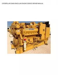 CATERPILLAR D348 VEHICULAR ENGINE SERVICE REPAIR MANUAL preview