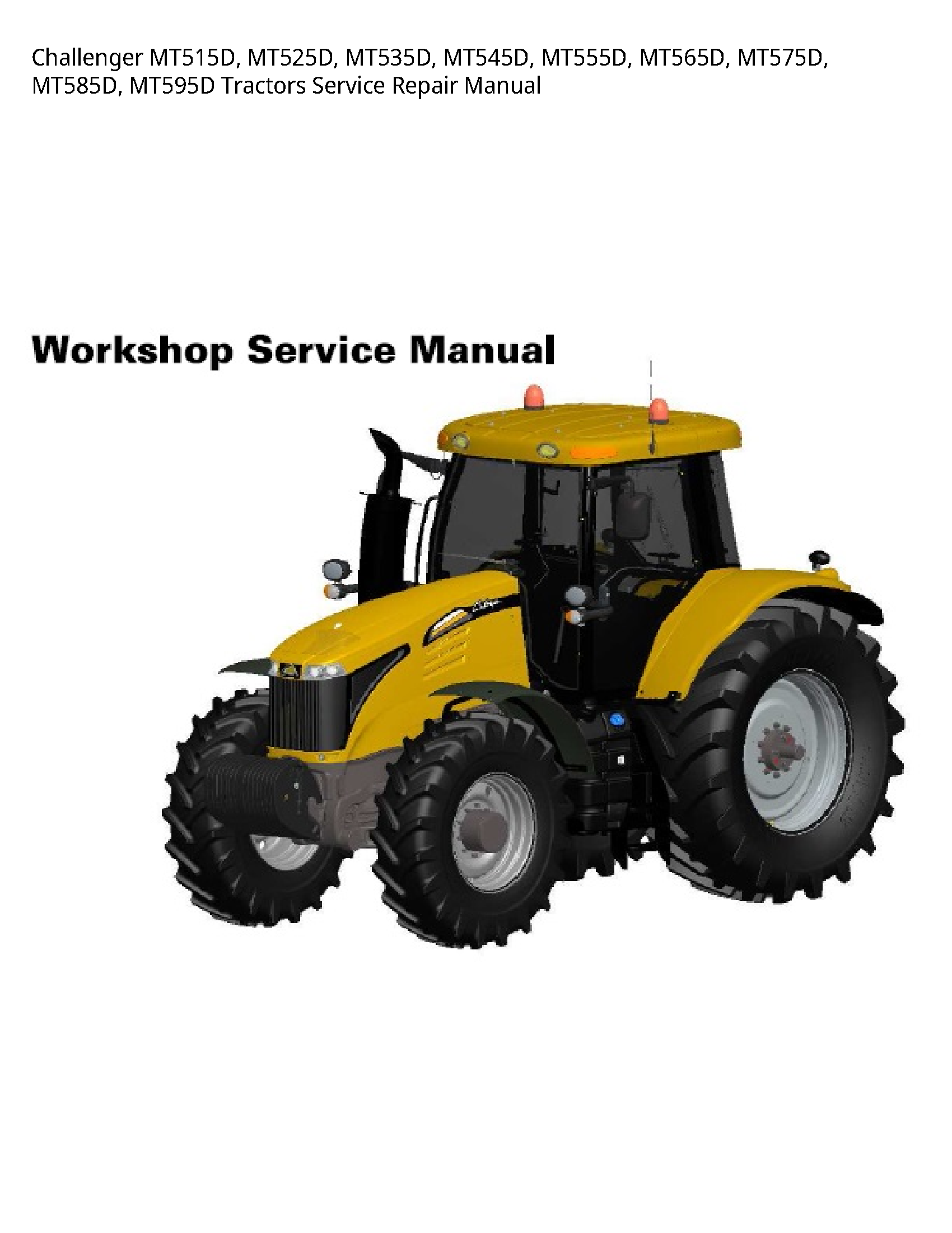 Challenger MT515D Tractors manual