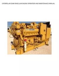 CATERPILLAR D348 VEHICULAR ENGINE OPERATION AND MAINTENANCE MANUAL preview
