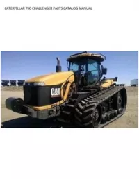 CATERPILLAR 70C CHALLENGER PARTS CATALOG MANUAL preview