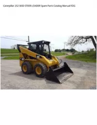 Caterpillar 252 SKID STEER LOADER Spare Parts Catalog Manual FDG preview