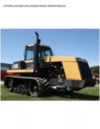 CATERPILLAR 65D CHALLENGER SERVICE REPAIR MANUAL preview