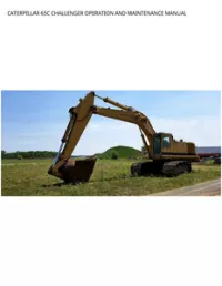 CATERPILLAR 65C CHALLENGER OPERATION AND MAINTENANCE MANUAL preview