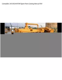 Caterpillar 245 EXCAVATOR Spare Parts Catalog Manual 95V preview