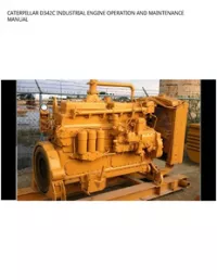CATERPILLAR D342C INDUSTRIAL ENGINE OPERATION AND MAINTENANCE MANUAL preview