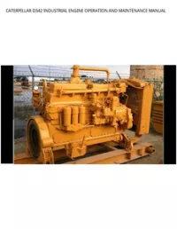 CATERPILLAR D342 INDUSTRIAL ENGINE OPERATION AND MAINTENANCE MANUAL preview