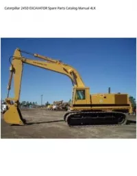 Caterpillar 245D EXCAVATOR Spare Parts Catalog Manual 4LK preview