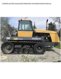 CATERPILLAR 65B CHALLENGER OPERATION AND MAINTENANCE MANUAL preview