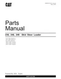 Caterpillar 246 SKID STEER LOADER Spare Parts Catalog Manual 5SZ preview