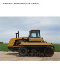 CATERPILLAR 65 CHALLENGER PARTS CATALOG MANUAL preview