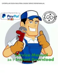 CATERPILLAR D320A INDUSTRIAL ENGINE SERVICE REPAIR MANUAL preview