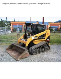 Caterpillar 247 MULTI TERRAIN LOADER Spare Parts Catalog Manual CML preview