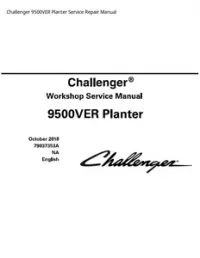 Challenger 9500VER Planter Service Repair Manual preview