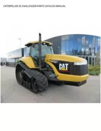 CATERPILLAR 35 CHALLENGER PARTS CATALOG MANUAL preview