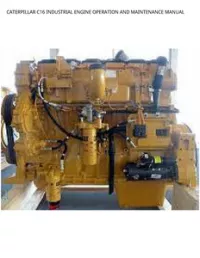 CATERPILLAR C16 INDUSTRIAL ENGINE OPERATION AND MAINTENANCE MANUAL preview