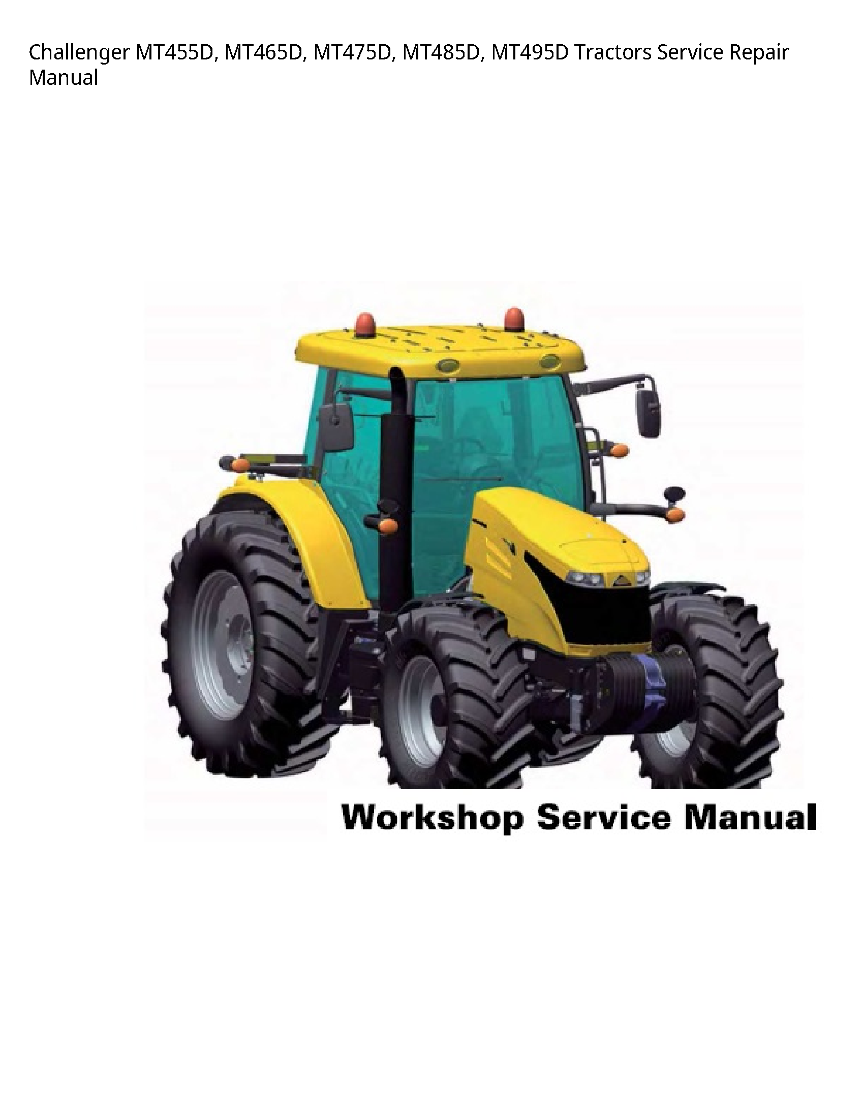 Challenger MT455D Tractors manual