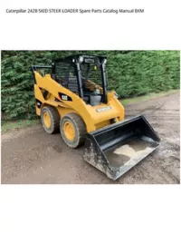 Caterpillar 242B SKID STEER LOADER Spare Parts Catalog Manual BXM preview