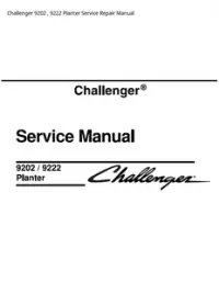 Challenger 9202   9222 Planter Service Repair Manual preview