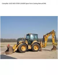 Caterpillar 242D SKID STEER LOADER Spare Parts Catalog Manual DML preview