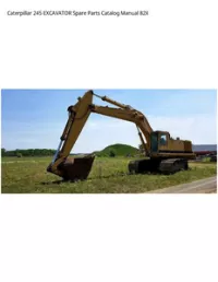 Caterpillar 245 EXCAVATOR Spare Parts Catalog Manual 82X preview