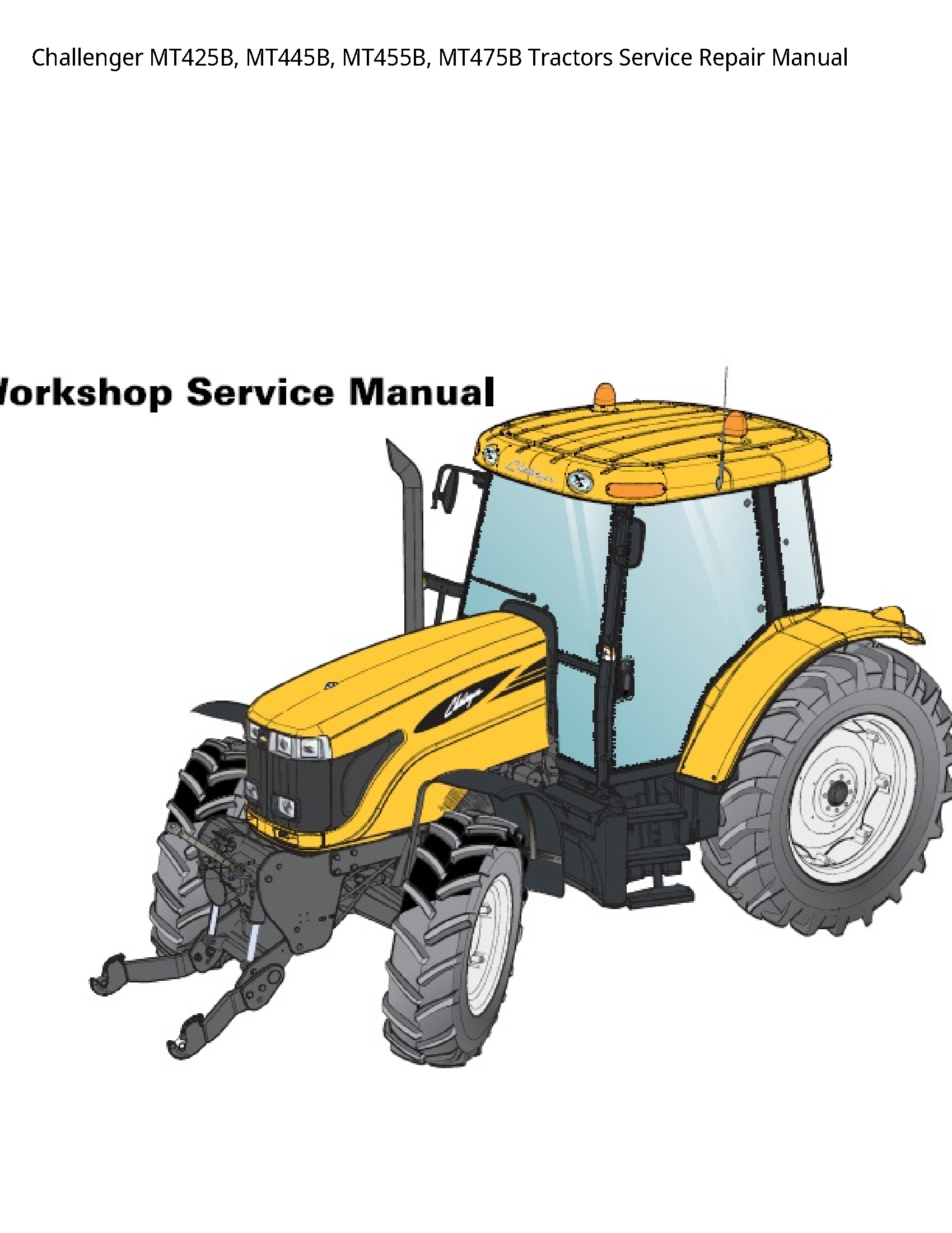 Challenger MT425B Tractors manual