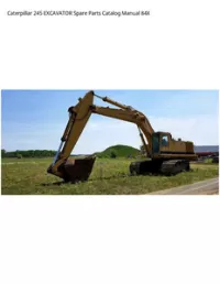 Caterpillar 245 EXCAVATOR Spare Parts Catalog Manual 84X preview