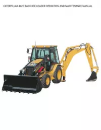 CATERPILLAR 442D BACKHOE LOADER OPERATION AND MAINTENANCE MANUAL preview