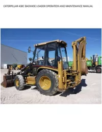 CATERPILLAR 438C BACKHOE LOADER OPERATION AND MAINTENANCE MANUAL preview
