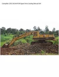 Caterpillar 235C EXCAVATOR Spare Parts Catalog Manual 5AF preview