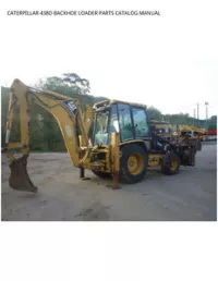 CATERPILLAR 438D BACKHOE LOADER PARTS CATALOG MANUAL preview