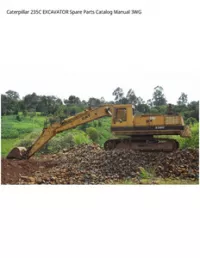 Caterpillar 235C EXCAVATOR Spare Parts Catalog Manual 3WG preview