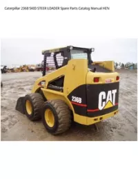 Caterpillar 236B SKID STEER LOADER Spare Parts Catalog Manual HEN preview