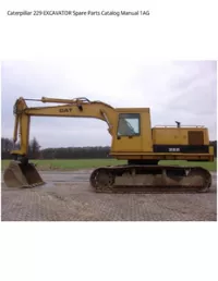 Caterpillar 229 EXCAVATOR Spare Parts Catalog Manual 1AG preview