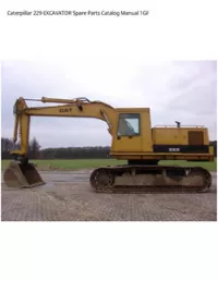 Caterpillar 229 EXCAVATOR Spare Parts Catalog Manual 1GF preview