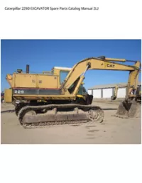 Caterpillar 229D EXCAVATOR Spare Parts Catalog Manual 2LJ preview