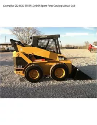 Caterpillar 232 SKID STEER LOADER Spare Parts Catalog Manual CAB preview