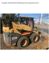 Caterpillar 232B SKID STEER LOADER Spare Parts Catalog Manual SCH preview