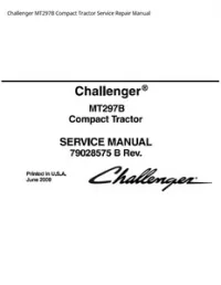 Challenger MT297B Compact Tractor Service Repair Manual preview