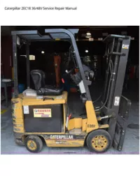 Caterpillar 2EC18 36/48V Service Repair Manual preview