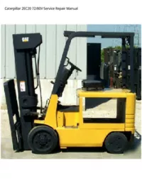 Caterpillar 2EC20 72/80V Service Repair Manual preview
