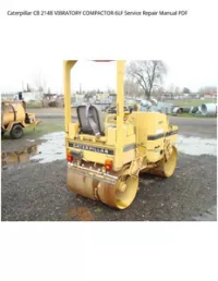 Caterpillar CB 214B VIBRATORY COMPACTOR 6LF Service Repair Manual PDF preview