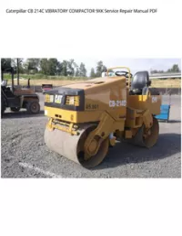 Caterpillar CB 214C VIBRATORY COMPACTOR 9XK Service Repair Manual PDF preview