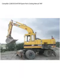 Caterpillar 224B EXCAVATOR Spare Parts Catalog Manual 7WF preview