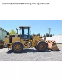 Caterpillar 938G WHEEL LOADER Workshop Service Repair Manual 9HS preview